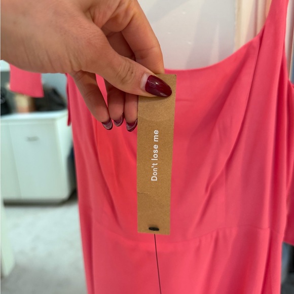 Reformation Coral Pink Slip Dress - Picture 2 of 3